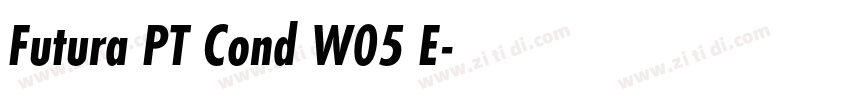 Futura PT Cond W05 E字体转换